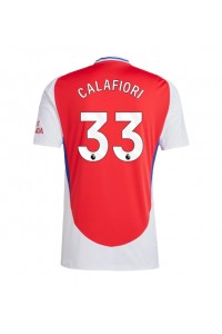 Arsenal Riccardo Calafiori #33 Jalkapallovaatteet Kotipaita 2024-25 Lyhythihainen